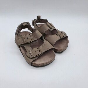 Carters Hendrix-CR Toddler Boys Brown Double Strap Cork Sandals Size 6 US 22 EUR